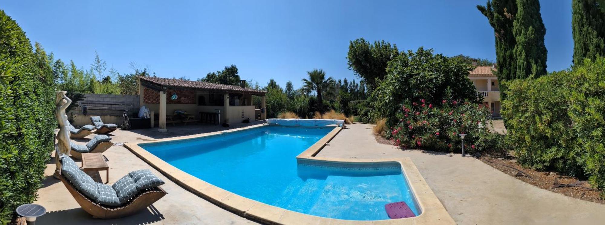 Studio Entressen: Piscine, Jeux et Pétanque Exterior photo